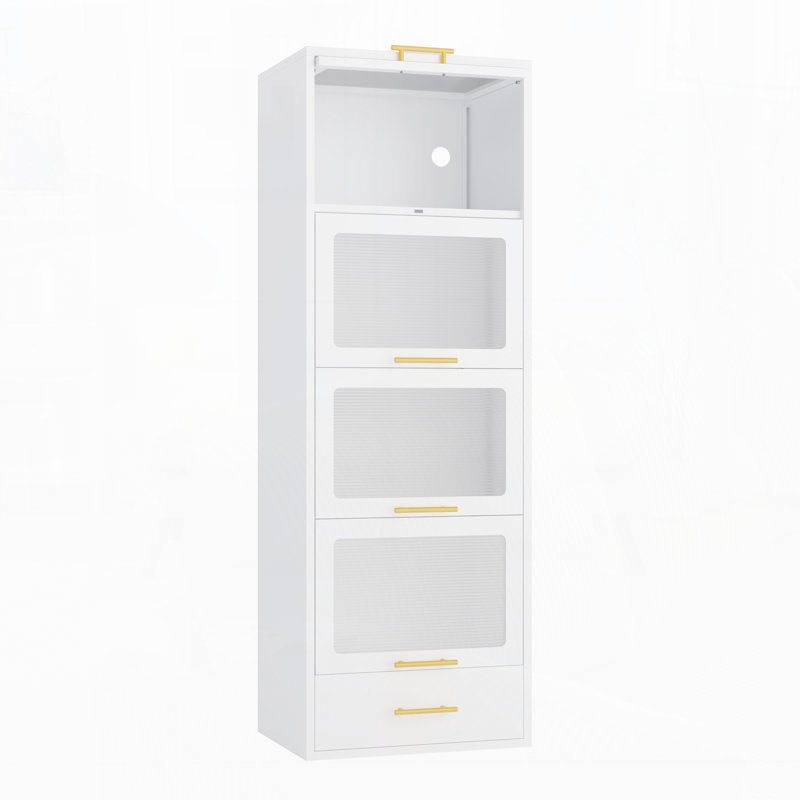Metal Storage Cabinet, White