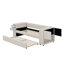 Lit simple tapissier avec rangement et lit gigogne simple, ports de chargement USB-222792013