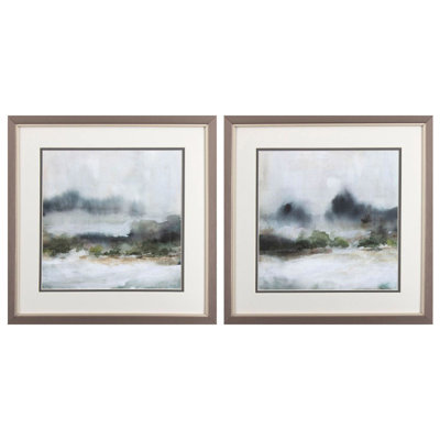 " Textured Rain " 2 - Pieces