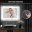 Miroir de salle de bain à DEL avec lumières, miroir à DEL rétroéclairé, anti-buée, mémoire et température de couleur infinie, miroir de meuble-lavabo mural à intensité variable, placement horizontal / vertical