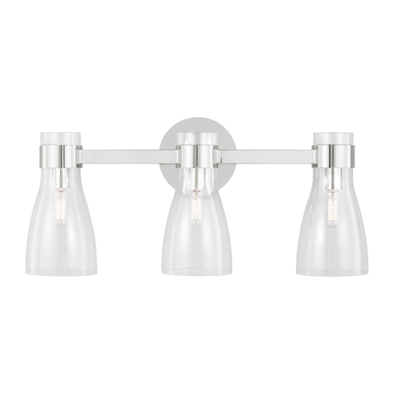 Moritz Vanity Light, Clear, 2, Polished Nickel