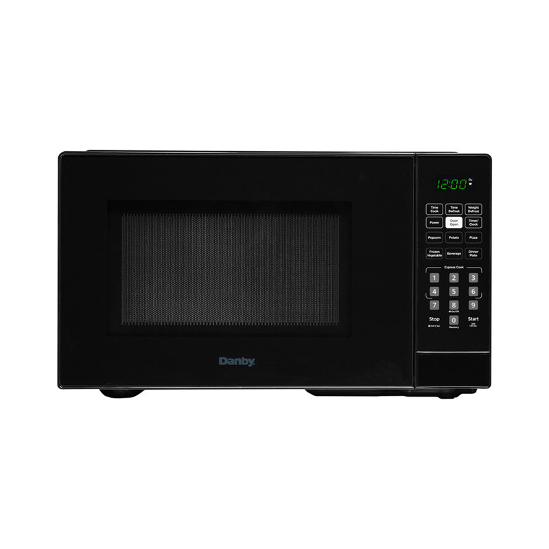 1.1 Cu. Ft. Countertop Microwave Oven, 900 Watts, 10 Power Levels, Black, Black