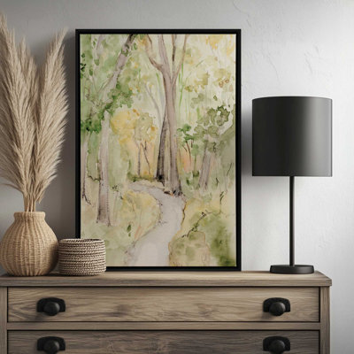 «Sunlit Country Path II» par Victoria Barnes, reproduction d'art