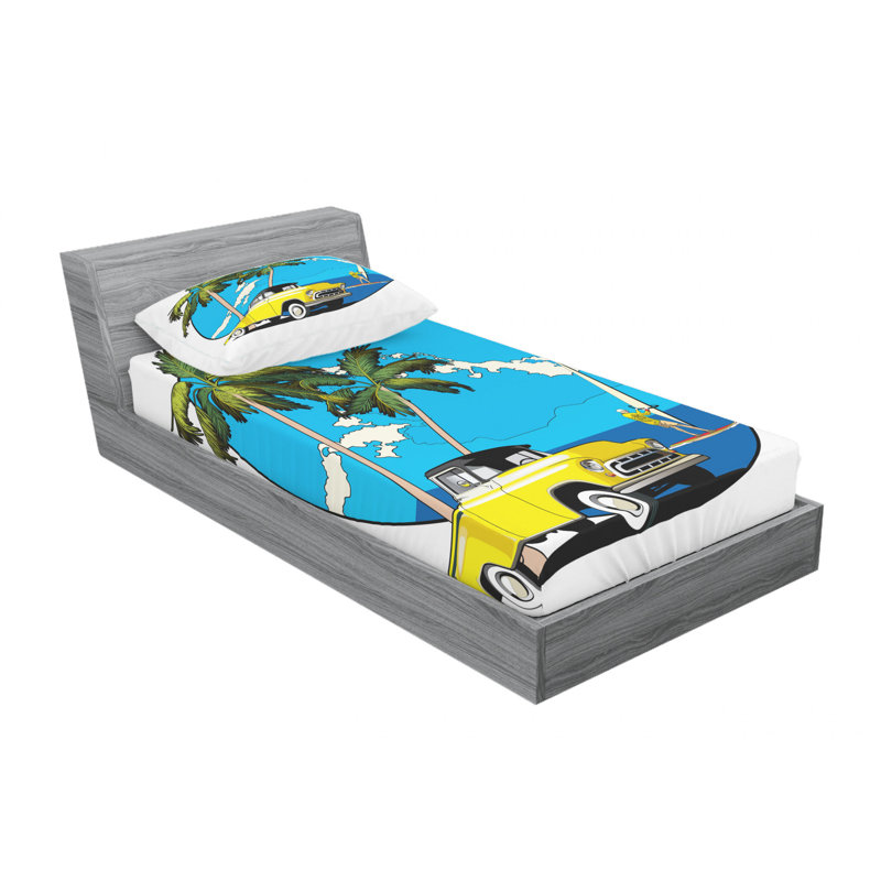 Microfiber Sheet Set, Twin XL Sheet Set with Fitted Sheet