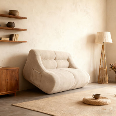 Canapé moderne avec tissu chenille