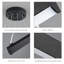 Luminaire suspendu à DEL noir à haut plafond avec lustre moderne à intensité variable pour salon, salle à manger, vestibule, chambre à coucher-440954797-440954768