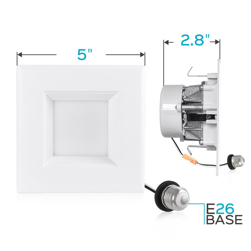 4'' Dimmable LED Canless Recessed Lighting Kit