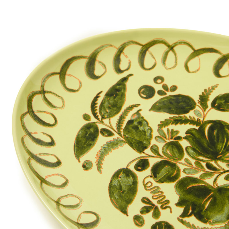 Plateau de service ovale herman - lime - 15,7 po x 11 po, Limette