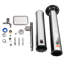 XtremepowerUS 6FT10 Solar Powered Outdoor Shower with Footwash and Adjustable Temperature, Freestanding Design