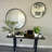 36 Inch Round Bathroom Mirror with Black Metal Frame, Wall Mirror for Vanity, Over Sink, Bedroom, Entryway, Living Room and Hallway Decor