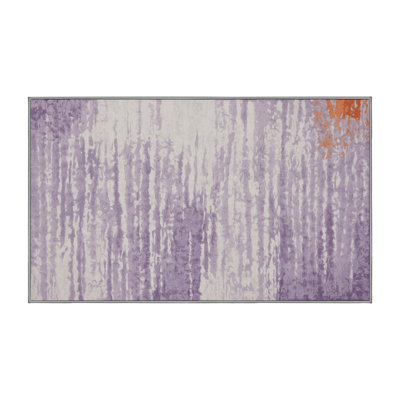 Machine Washable Pink Area Rug