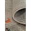 Tapis chic de style Gabbeh uni 10 x 10 rehaussé de motifs subtils de couleur