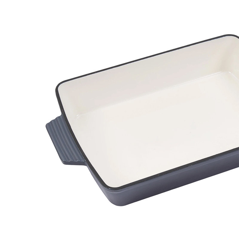 Living And Home 3L Cast Iron Stock Pot, 3.7 qt., Grey