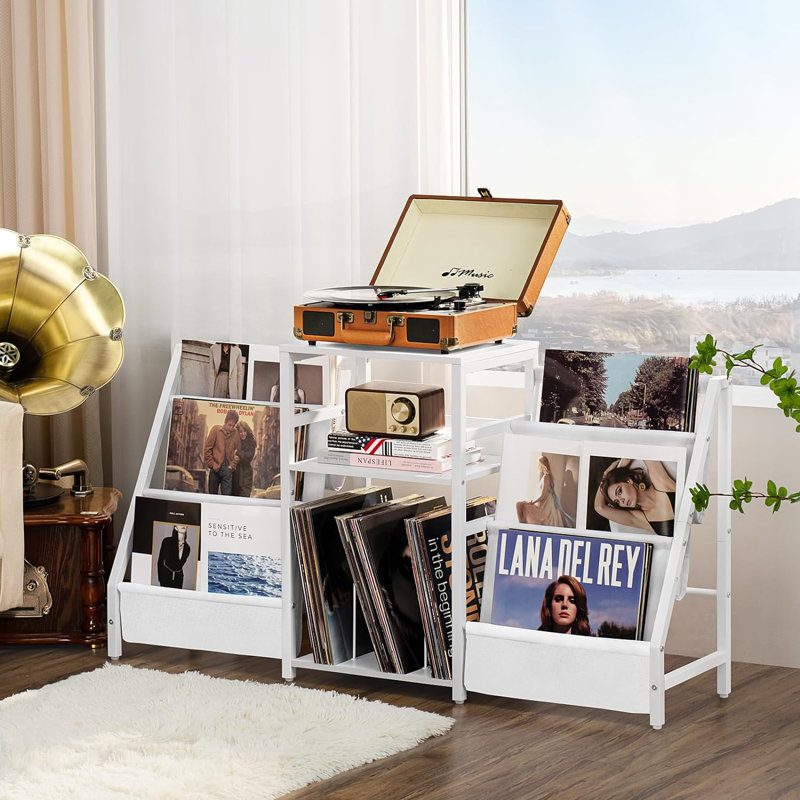 Métal / vinyle H 23,7 po, Blanc