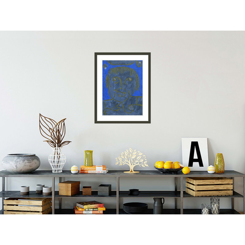 «Young Man on the Eve» par Paul Klee, impression giclée encadrée, 29.5" H x 23.29" W