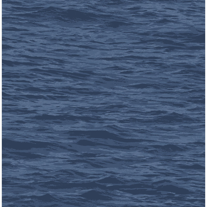 Rouleau de papier peint adhésif L 18 pi x l 20,5 po, Bleu denim