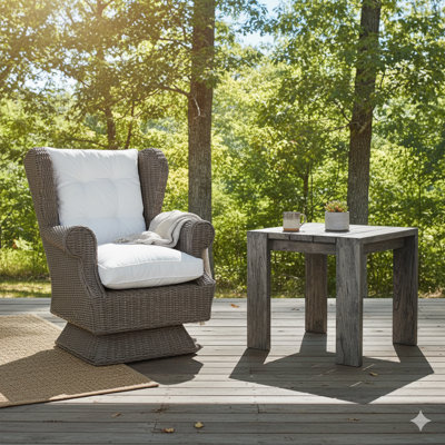 Palmyra Upholstered Swivel Armchair