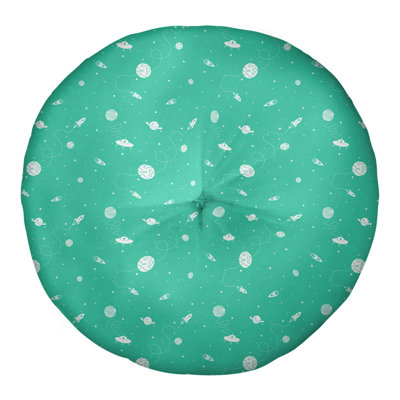 Oreiller de sol touffeté rond Katelyn Elizabeth