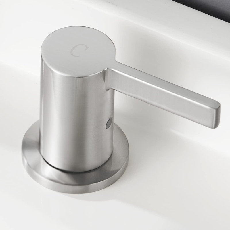 Widespread 2-handle Bathroom Faucet with Drain Assembly, Brushed Nickel