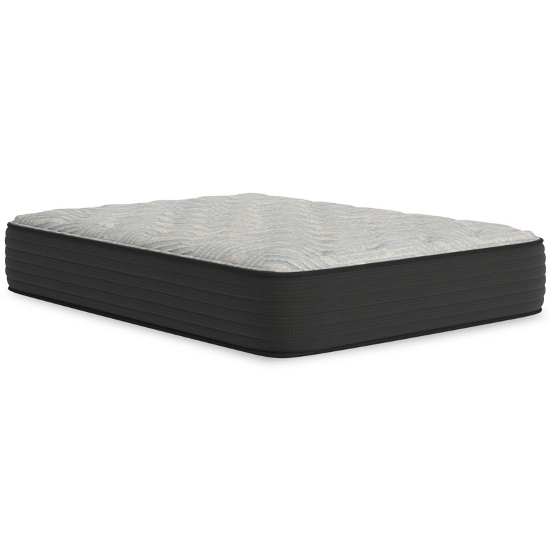 Twin Blue/Gray Pillowtop Innerspring Gel Memory Foam Mattress