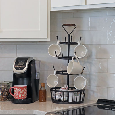 Arbre à café 4 tasses avec panier Marjoleine