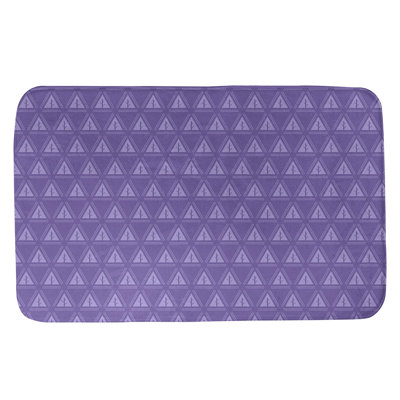 Tapis pour salle de bain à arbres minimalistes Barbra