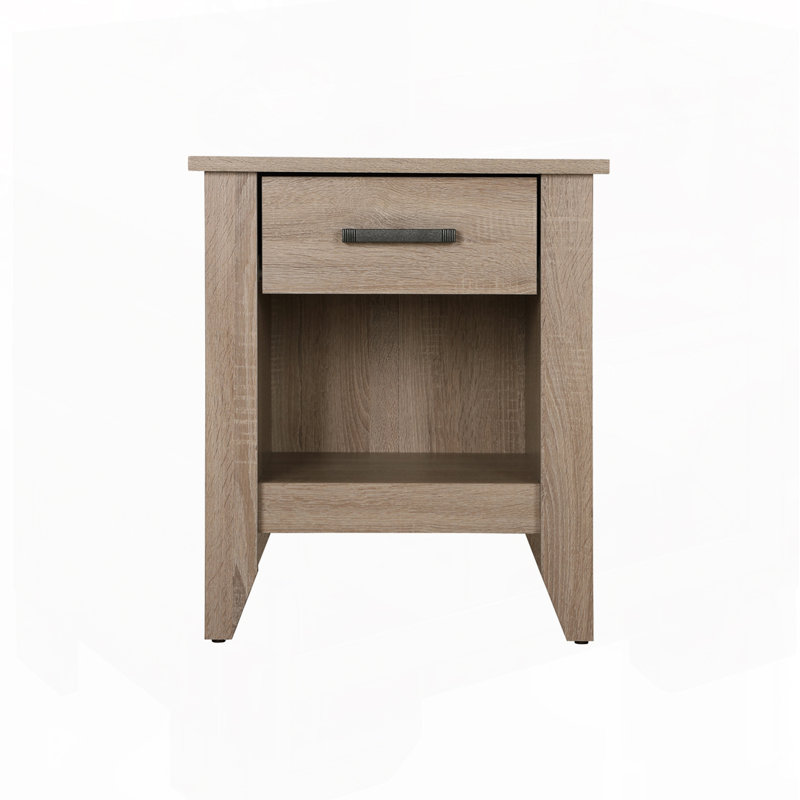 Table de chevet en bois, Brun