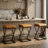Mid-century 26" Upholstered Counter Height Bar Stools Backless Industrial Barstool-1994768157-1995665150