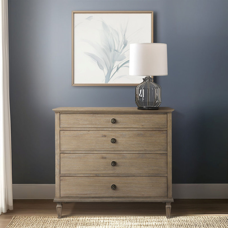 Commode 4 tiroirs Victoria, Clair naturel