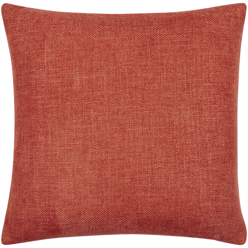 Sajani Red Polyester Reversible 20" Throw Pillow Cover