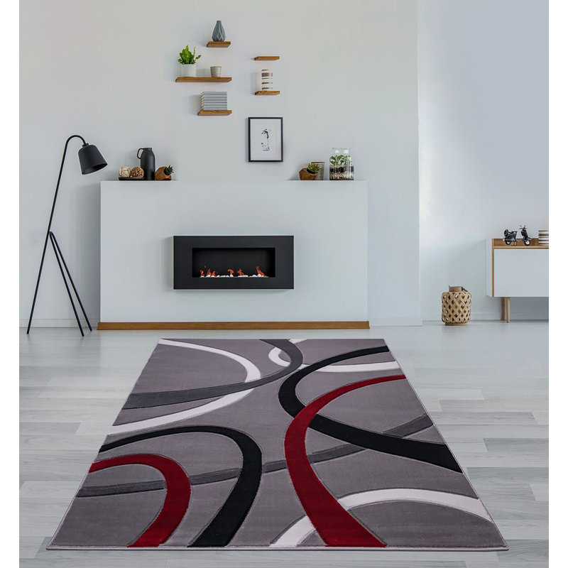 Jorrik-Tapis turc-GRIS, Rectangle 5 pi 3 po x 7 pi 2 po