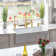 One-Handle Copper Widespread Kitchen Faucet with Side Sprayer
