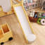 Lit mezzanine simple en bois avec tente-133202601