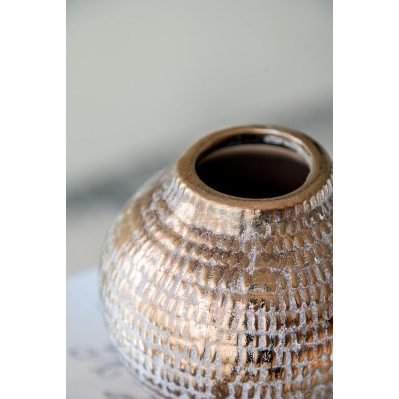 Vase de table en céramique tribal chic Cavazos