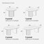 Table de salle à manger extensible Bachman 46 "-65" -85 "-105", table ovale extensible