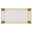 Table basse moderne en verre transparent