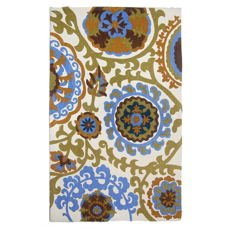 Cedar Brook Hand Loomed Cotton Abstract Rug, Rectangle 2'3" x 3'9"