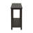 Wooden Console Table With Open Bottom Shelf In Distressed Java-2006403575