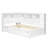 Twin Wood Daybed With Trundle & USB Storage Shelves-1360585525