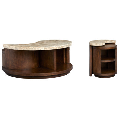 Table basse Valentin avec table de bout gigogne Valentin