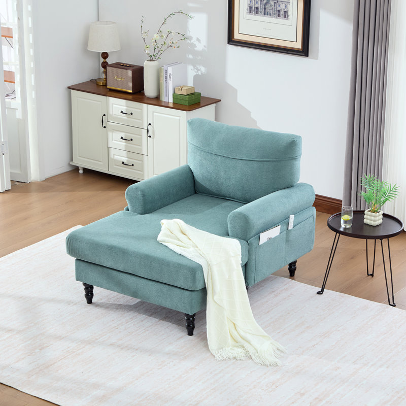 Fauteuil inclinable Chenille, Vert menthe