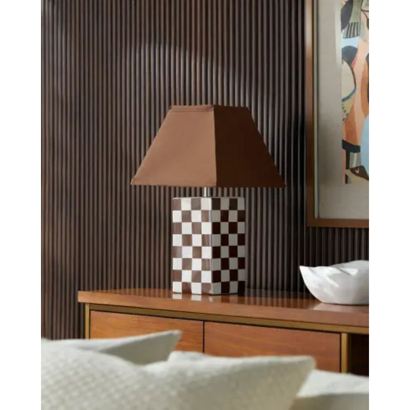 Lampe de table Erath, Brun, Brun