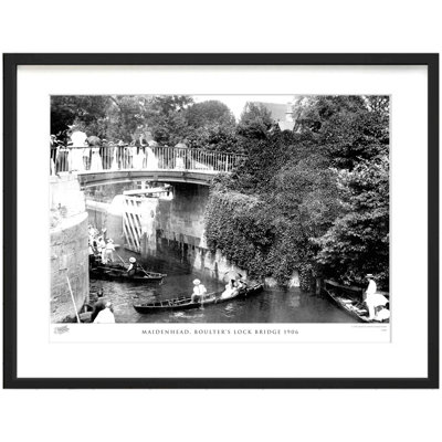 Maidenhead, Boulter's Lock Bridge 1906 by Francis Frith - Single Picture Frame Print