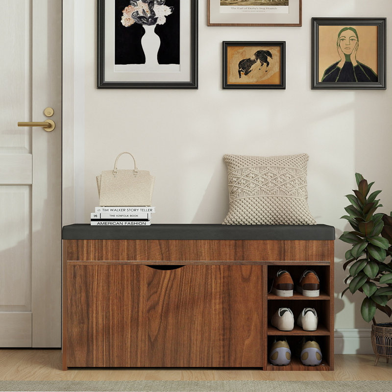 Banc de rangement pour 12 paires de chaussures Shelbie