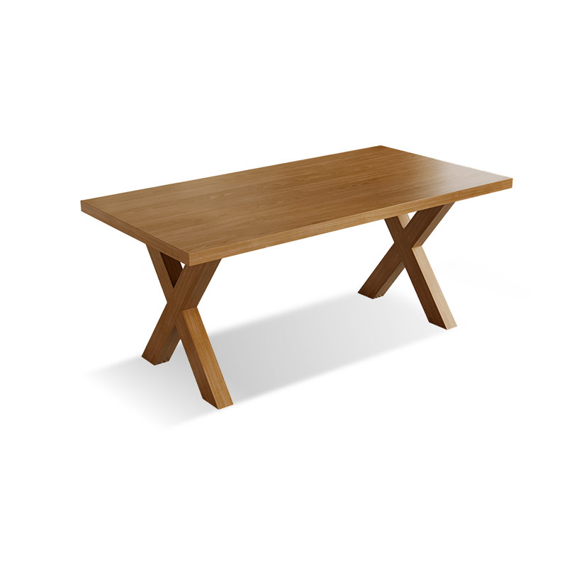 Table de salle à manger brune, H 29,53 po x L 70,87 po x l 31,5 po