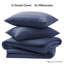 Aspire Homeware 4 Piece Hotel Quality Striped Duvet Bedding Set with Pillowcases and Fitted Sheet for Luxury Bedding Comfort-119236701-119236712