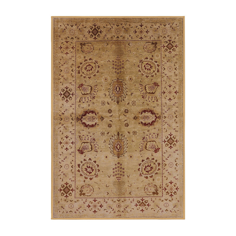 Tapis oriental brun / rouge, Rectangle 2 pi x 3 pi