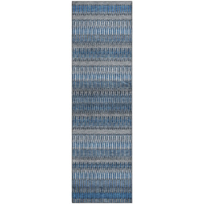 Premium Machine Washable Cerrito AMF589 Blue Rug