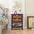 2 Drawer Nightstand,  Natural Rattan, Suitable for Bedroom-1495606402