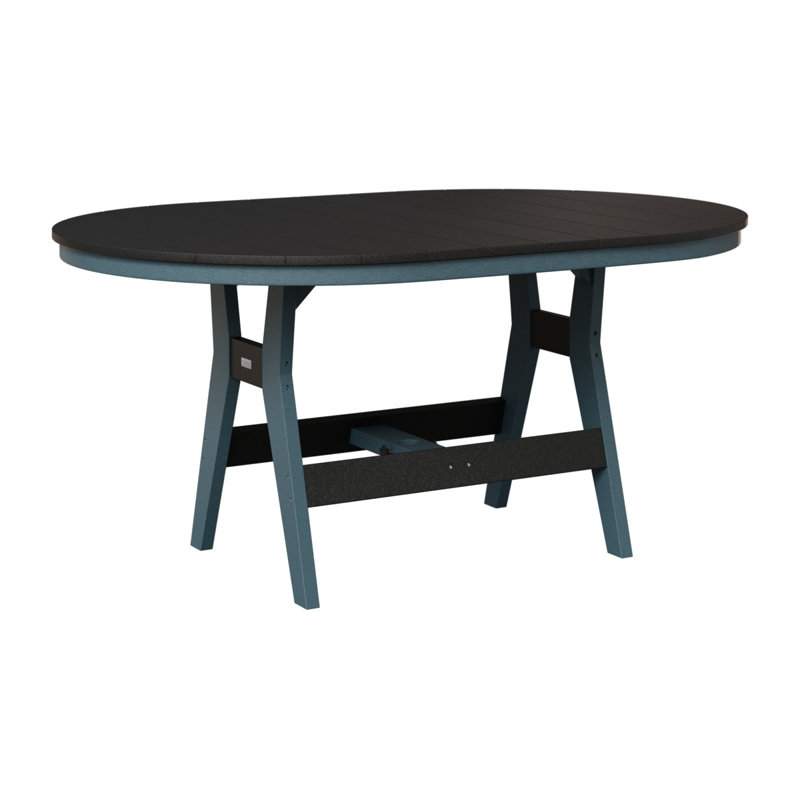 Table de bar berlinoise Berlin, Noir, 38.87" H x 64" W x 44" D, Ardoise
